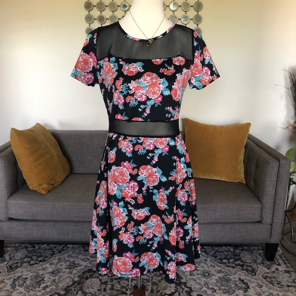Teen Vogue Floral Print Dress